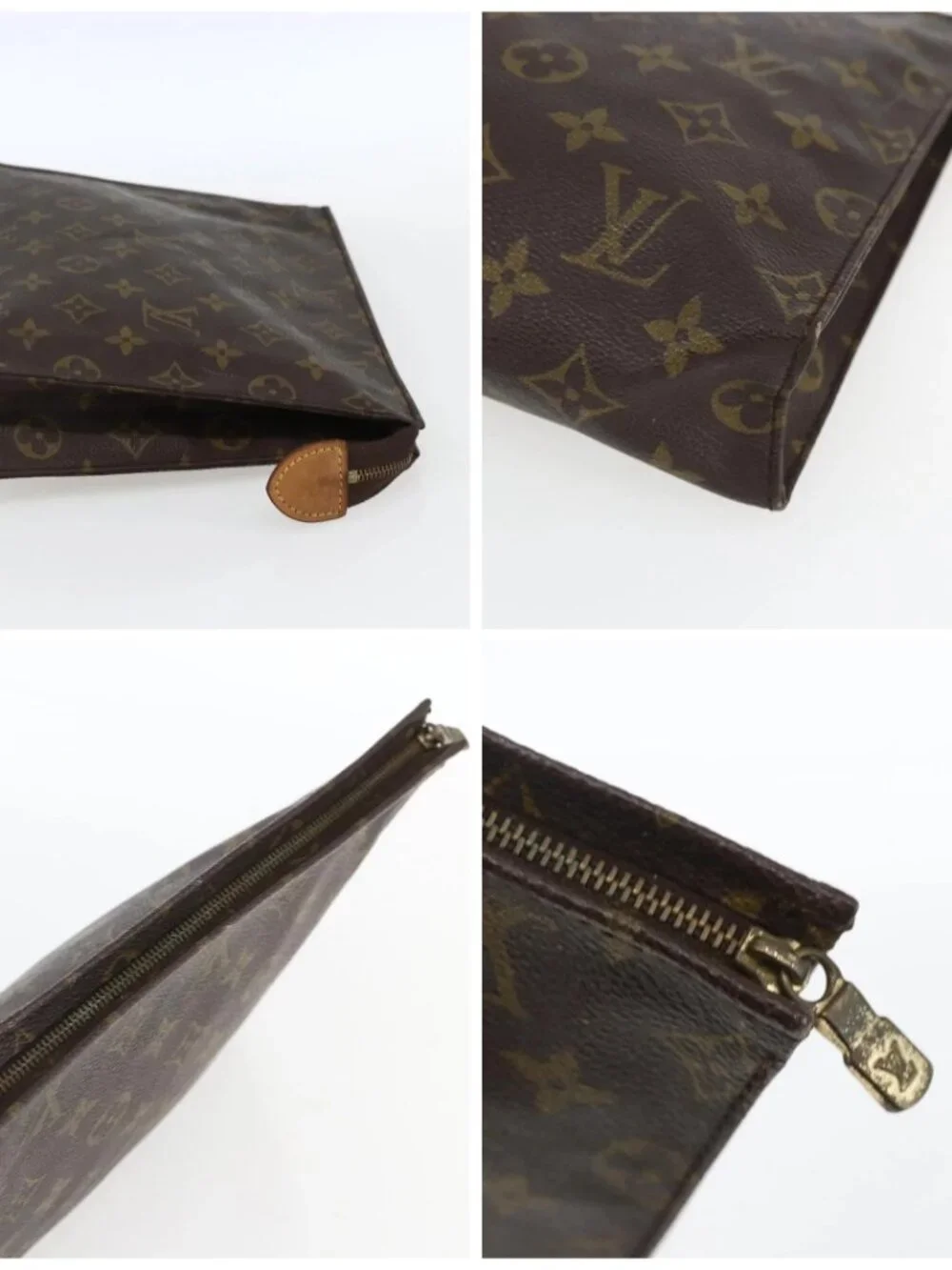 LOUIS VUITTON Monogram Poche Toilette 26 Pouch M47542 LV Auth am10716